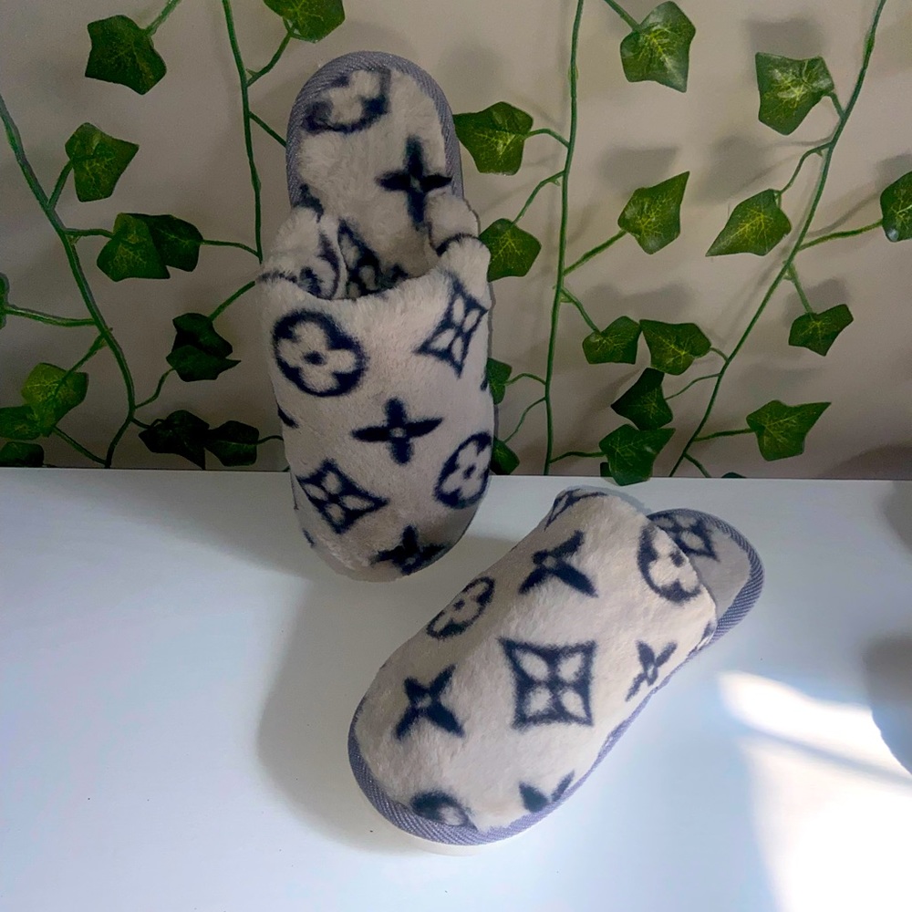 Gray  slippers